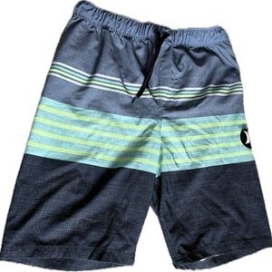 Hurley Blue and Black Board Shorts